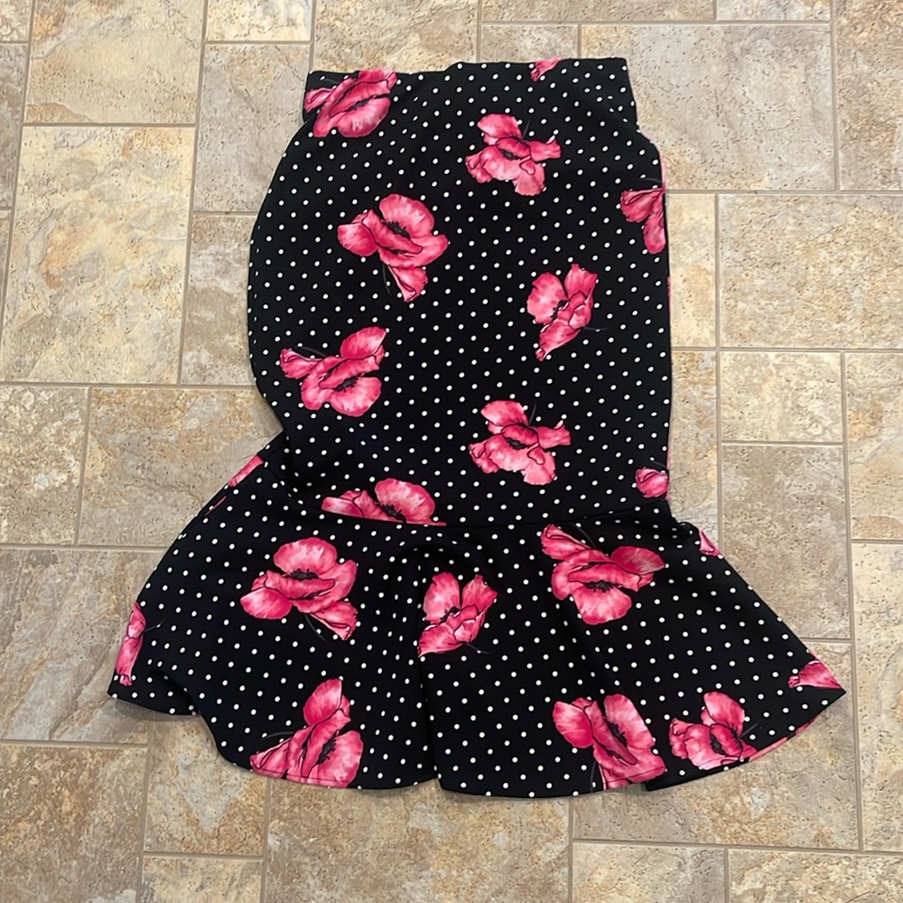 Messini floral skirt